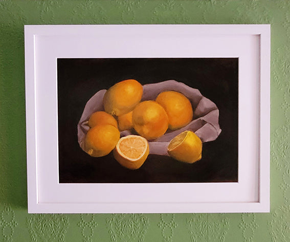 Si la vie vous donne des citrons - Peinture à l'huile