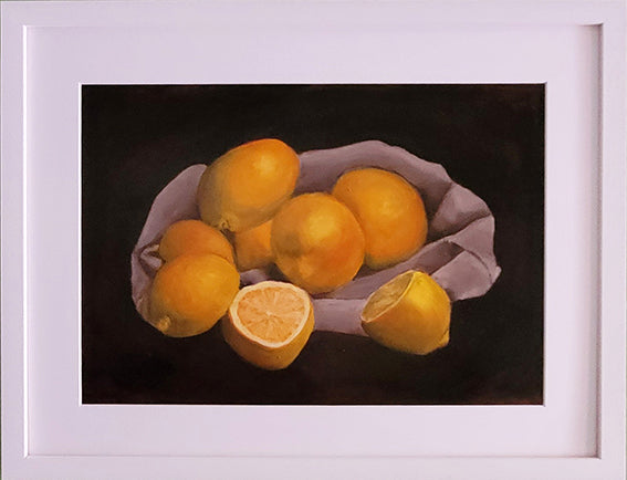 Si la vie vous donne des citrons - Peinture à l'huile