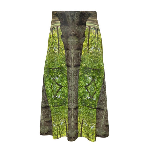 Green Tree Architecture designer midi skirt