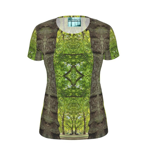 Natural Green Tree Architecture sustainable designer graphic t shirt