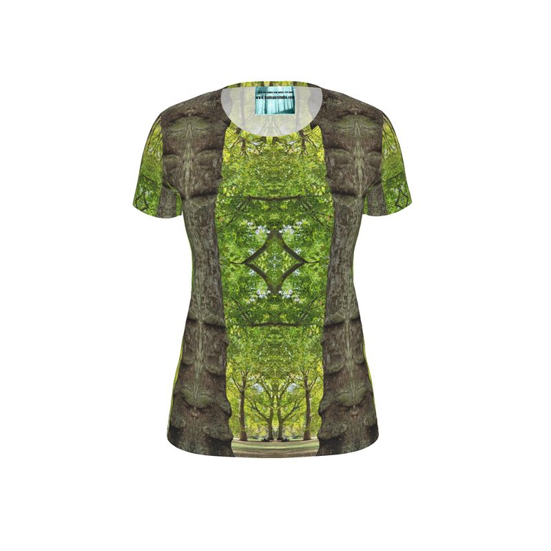 Natural Green Tree Architecture sustainable designer graphic t shirt