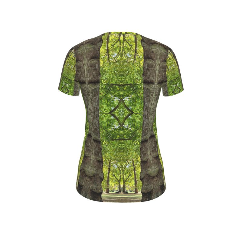 Natural Green Tree Architecture sustainable designer graphic t shirt