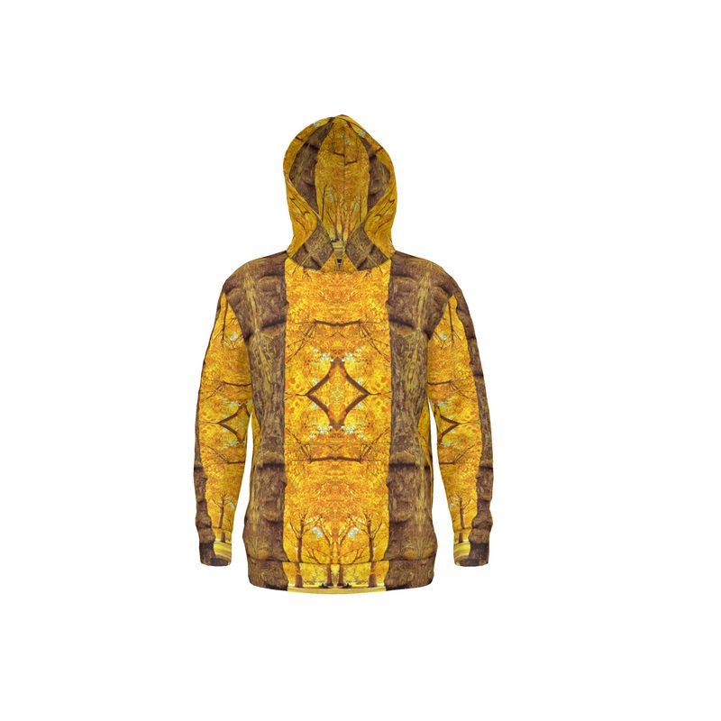 Golden Yellow Tree Architecture designer unisex hoodie